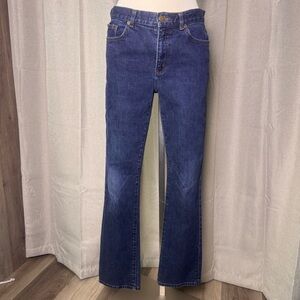 Lauren Ralph Lauren Mid-rise Classic Straight Dark wash Jeans